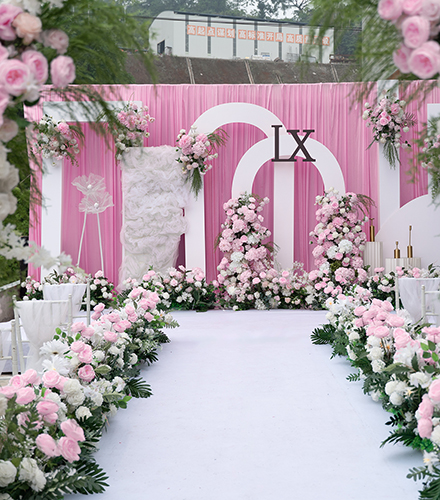 华蓥庆华镇粉色婚礼